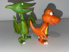 Non-working Lot Of 2 2010 Dinosaur Train TV Show Learning Curve Tiny Buddy