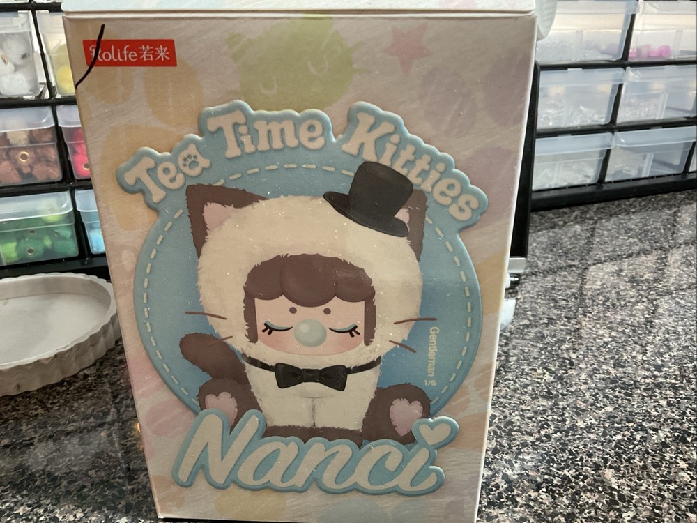 Rolfe Nanci Tea Time Kitties Series 5.9” Blind Box Plush Doll W/box And Card
