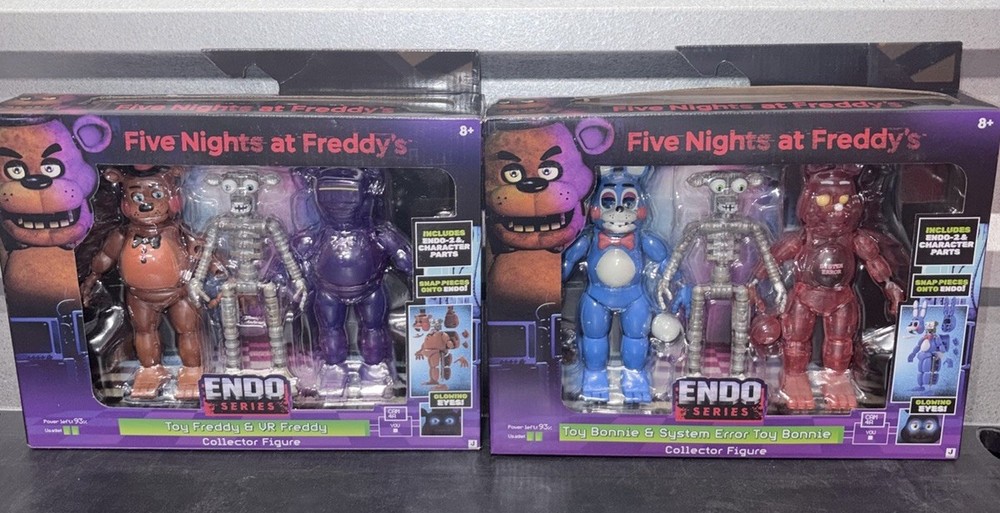 Five Nights at Freddy’s Endo Series Toy Freddy VR Freddy Bonnie Figure Lot