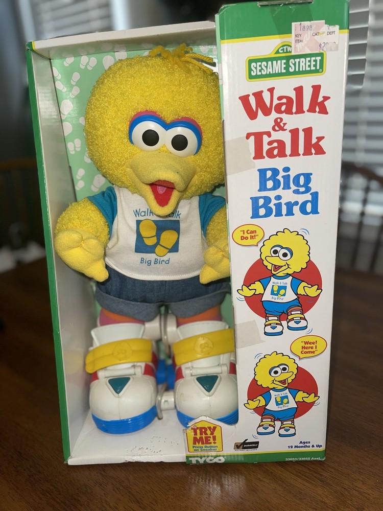 Vintage 1997 Sesame Street Walk And Talk Big Bird New In Box
