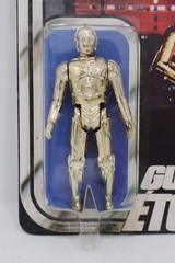 RARE 12 BACK C-3PO GDE PYRAMID LOGO KENNER CANADA VINTAGE STAR WARS 1977