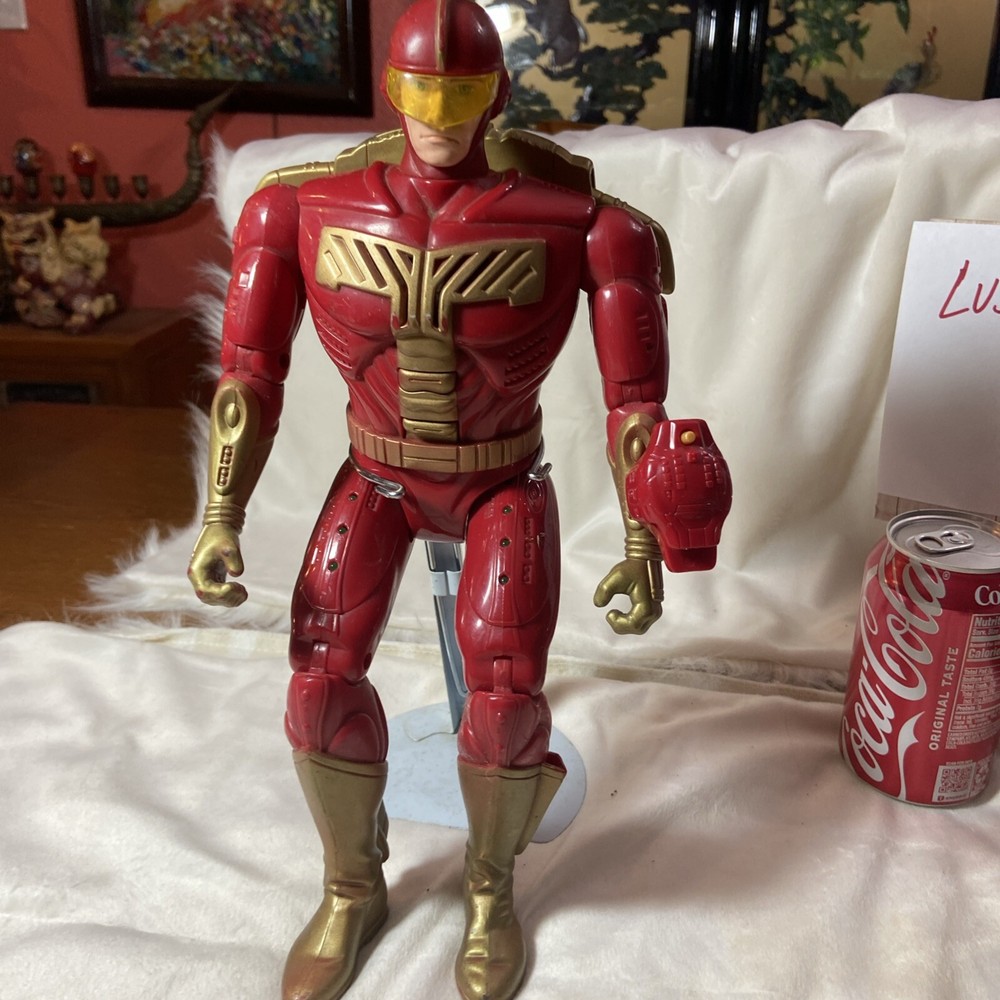 Tiger Electronics 80-618 1996 13 1/2in Talking Turbo Man Action Figure