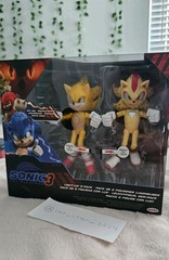 Super Sonic and Shadow Light Up Action Figure 2 Pack Sonic The Hedgehog 3