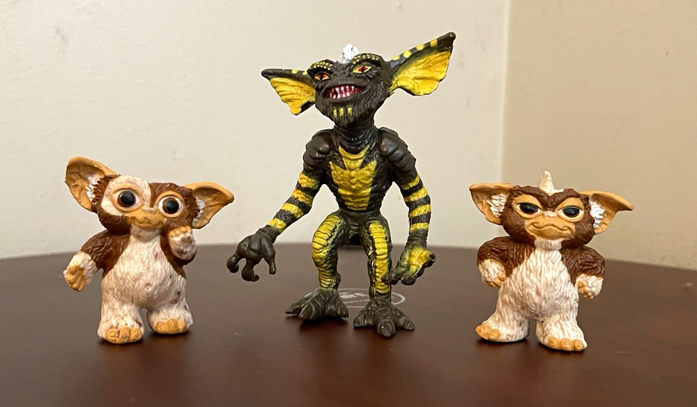 LJN Gremlins Gizmo & Stripe Action Figures Lot Vintage 1984 Plastic