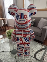 Andy Warhol Brillo Box 1000% Bearbrick Figure