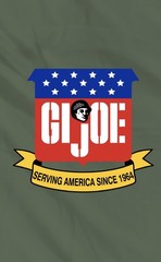 GI JOE CLUB CLASSIC DESIGN T-SHIRT SPECIFY SIZE: ADULT 3XL, 2XL, XL, L OR M