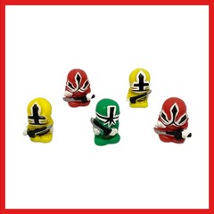 Squinkies Power Rangers Lot Red Green Yellow Ranger
