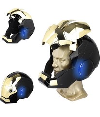 YONTYEQ Iron Man MK5 Helmet 1:1 Voice-controlled Wearable Prop Black/Gold