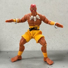SU-DHA-ST: 1/12 Fabric yellow shorts for Jada Street Fighter Dhalsim