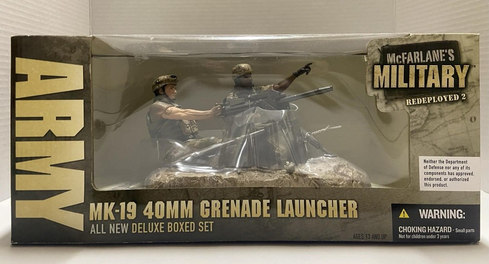 2006 McFarlane’s Military Army Redeployed 2 MK-19 40MM Grenade Launcher