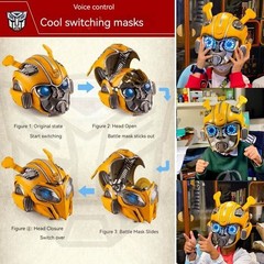 US Ship! Voice Control Killerbody 1:1 Bumblebee Mask Wearable Helmet New Gifts
