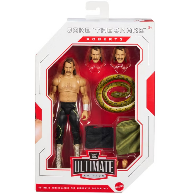 New Jake The Snake Roberts WWE Mattel Ultimate Edition Wrestling Figure #32