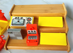 Mattel Big Jim Sky Commander Replacement Parts Crane Basket Table Ladder Vtg 12
