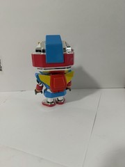 Bonkers Toy Co Robot Figure Chrome Blue Red Mecha Style Collectible Toy