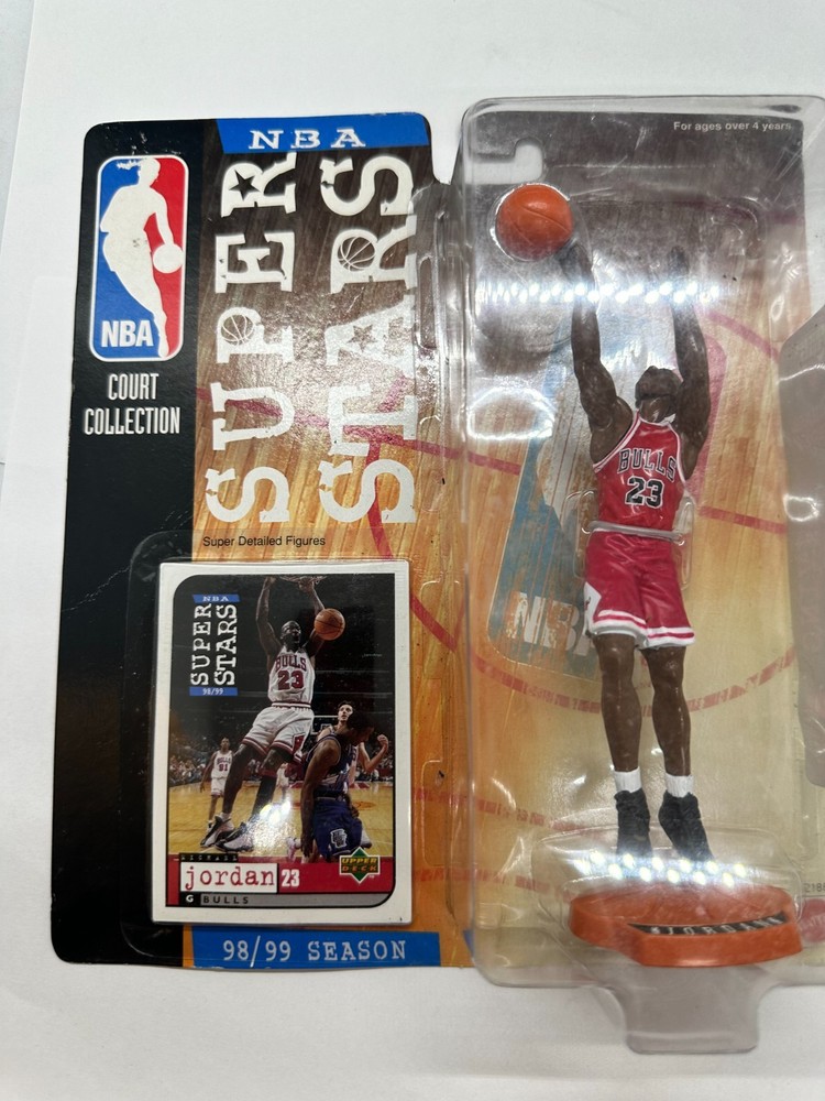 NBA Super Stars Court Collection 1998-99 Michael Jordan Red Jersey Sealed
