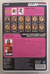 GI Joe Super7 Reaction+ NINJA FORCE Snake Eyes Cobra Commander New Target Exclu
