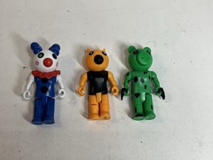 Piggy Action Figures Lot Of 3 Dinopiggy Foxy And Clowny by PhatMojo