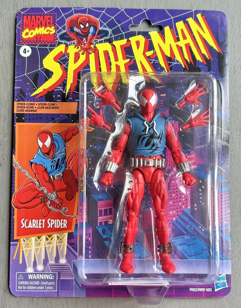 Marvel Legends Scarlet Spider Spider-Man Retro Series Action Figure New Mint