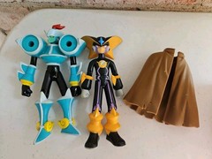 Mega Man Figure Lot Virus Attack WindblastMan Windblast Bass Cape NT Warrior