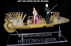 acrylic display stand for Star Wars Jabbas Tatooine Skiff POTF and vintage