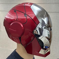 2024 Iron Man MK5 1:1 Helmet Wearable Voice-control Cosplay Mask Silver AUTOKING