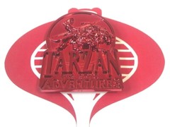 Tarzan Epic Adventures Accessory Red Clip LOGO Trendmasters Figure Accessory