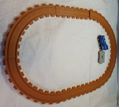 Train Tracks Blue Train Engine 4501 and Wheels Magnetic Ends Acrylic M12013
