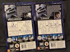 X-Men: X-2 Movie (2003) Action Figures: Cyclops, Nightcrawler, Wolverine, Logan