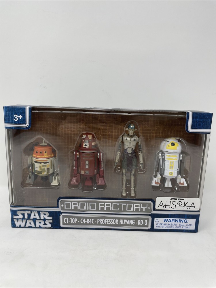Disney Star Wars Droid Factory AHSOKA 3.75″ Figures C1-10P C4-R4C RD-3 Huyang