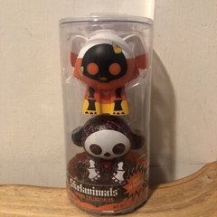 Dax Dog & Marcy Monkey Skelanimals 2009 Themed Collectibles Halloween Figurines