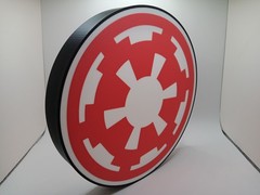 Retro imperial badge logo lightbox sign star wars empire light box display sign