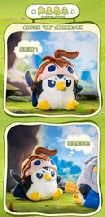 Teamfight Tactics Penguin Featherknight Sitting Plush Doll Peripherals,Ornament