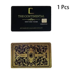 JOHN WICK CONTINENTAL ADJUDICATOR GOLD COINS HOTEL CARD COLLECTORS COSPLAY PROP