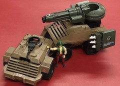 GI Joe 1988 100% Complete Mean Dog Vehicle W/ Figure, Card, Blue Print Manual!