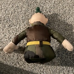 Beetle Bailey Sarge Camo Plastic Head Soldier Sitting Plush 2004