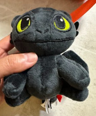 How To Train Your Dragon 3 Toothless 12cm Plush Doll Sitting Keyring