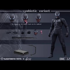 SAWTOOTH TOYS X 6in Studio 1/12 Venom Symbiotic Variant Action Figure Model Toys