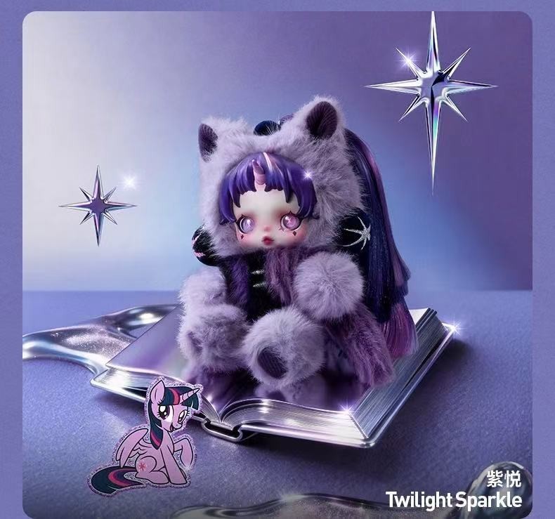 Skullpanda X My Little Pony Blind Box Plush Doll Pendant Toys Gift Toys