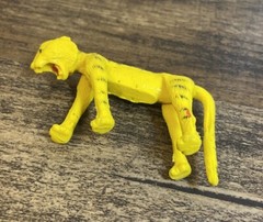 Vintage 3″ Rubber Tiger Figure Made In Indonesia TTT Jungle Animal Leopard