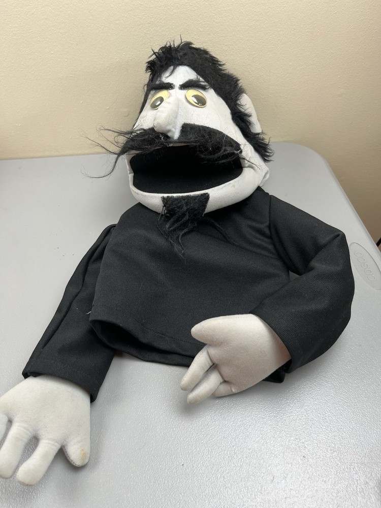 Vtg Man Hand Puppet Cloth Approx 18” Tall Broadman Supplies Nashville TN 1977