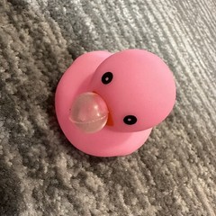 Rubber Duck Pink Bubble Blowing Decor Car Home Office Cute Ornament Ducky New
