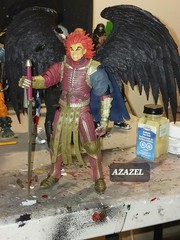Marvel Legends, McFarlane size Custom Angel vs Fallen Angel figures