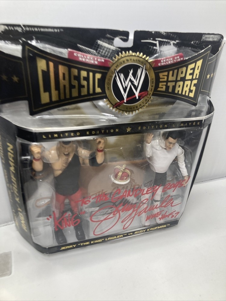WWE Classic Superstars Series 8 Jerry Lawler  Andy Kaufman JAKKS Pacific HOF aut