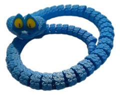 Gary De’Snake 3D Printed Articulated Flexi Snake Fidget Desk Pet Toy Gift Blue
