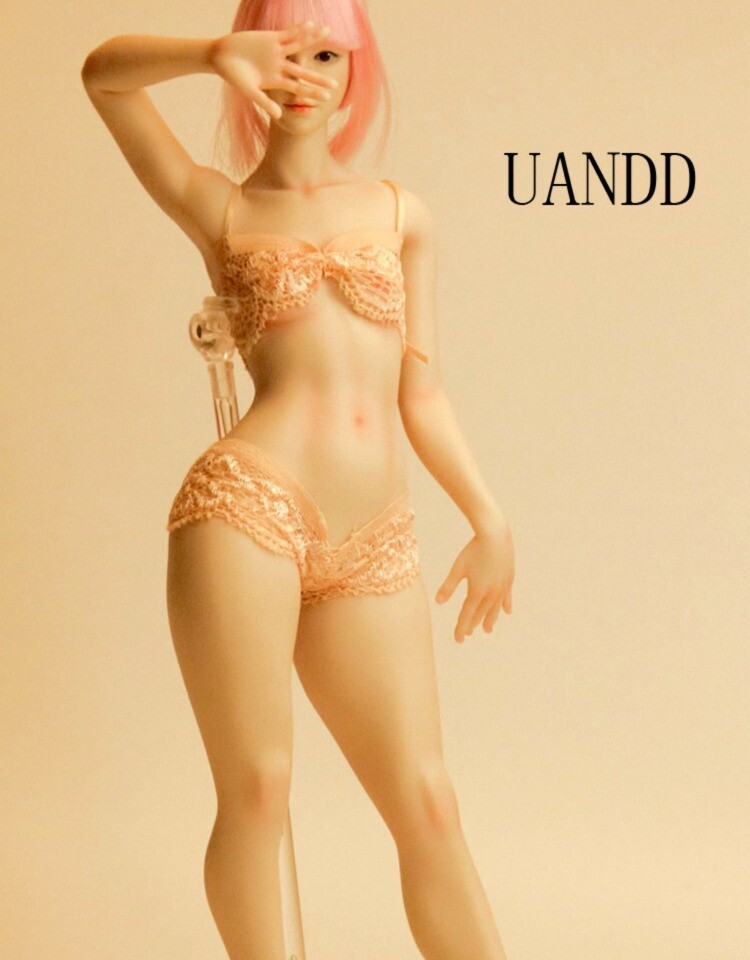 UDDOLL 1/6 Female Microemulsion Thick Leg Finger Bone Seamless Silicone Body Toy