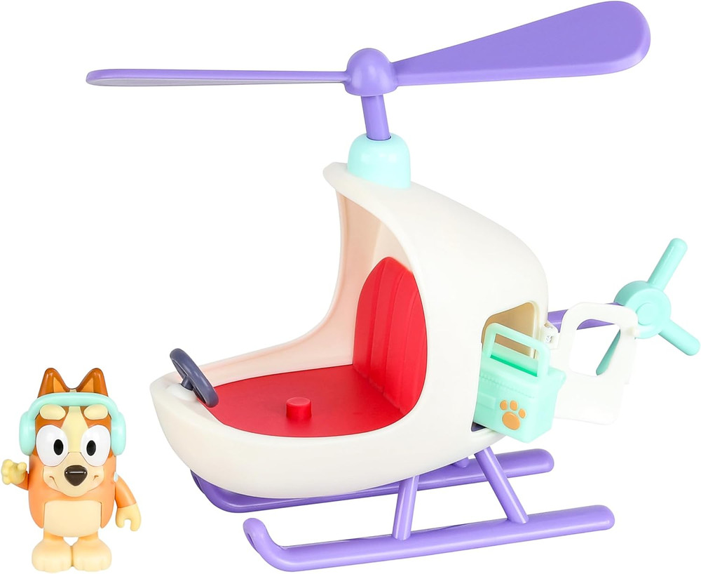 Vehicle & Figures Bingo’S Toy Helicopter Playset, Toddler Helicopter with Bingo