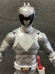 Hasbro Power Rangers Lightning Collection Mighty Morphin Silver Ranger Custom