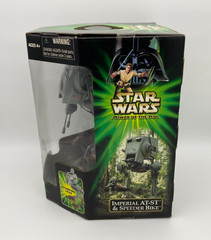 Star Wars Power of The Jedi Imperial AT-ST & Speeder Bike Hasbro 2001 Sealed