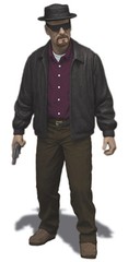 Breaking Bad Walter White Heisenberg Bryan Cranston Action Figur Mezco
