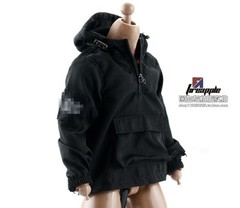 1/6 Casual Jacket Coat Tops Hooded Half Zipper Male Clothes For 12” Figure Body
